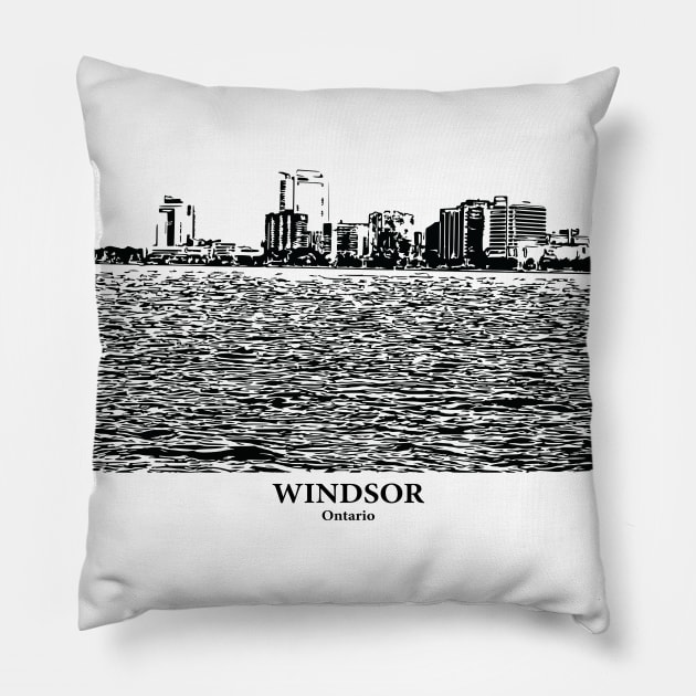 Windsor - Ontario Pillow by Lakeric