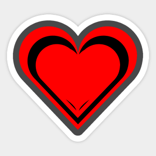 Red Heart Stickers for Sale