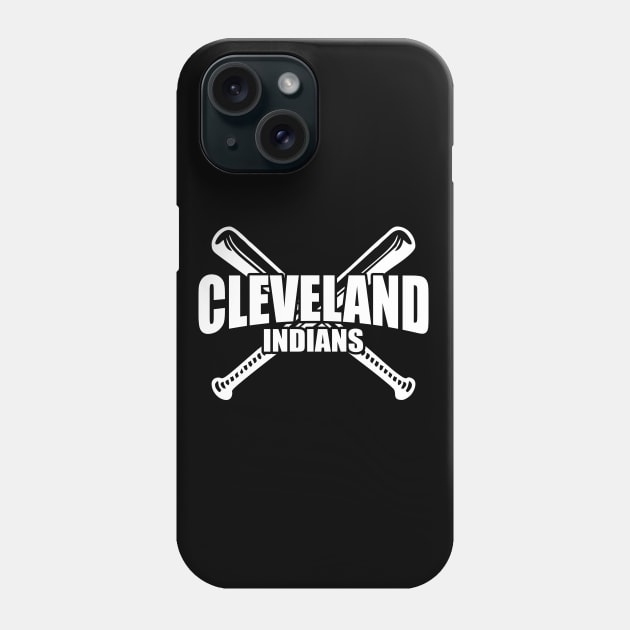 Cleveland Indians white style Phone Case by Aldyz