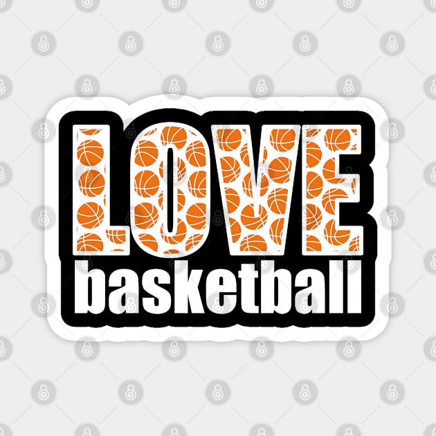 Love Basketball - white Magnet by Upper East Side