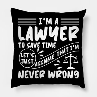 Funny Lawyer Pillow