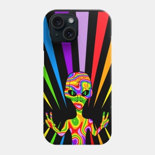 Funny Alien We Come In Peace Phone Case