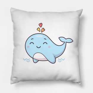 Cute Kawaii Whale Pillow