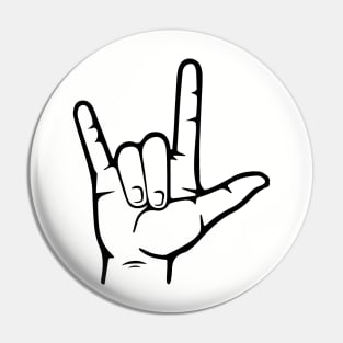 I Love You - sign language Pin