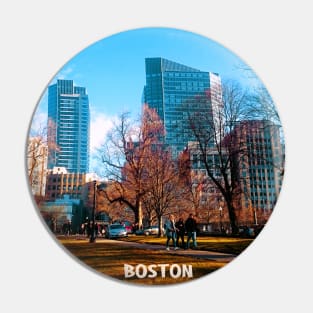 Boston city fall Pin