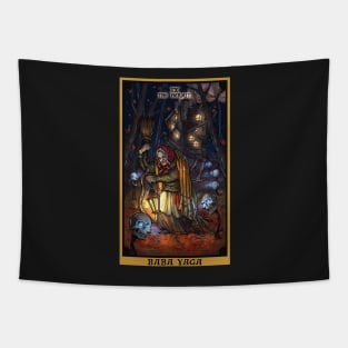 Baba Yaga The Hermit Tarot Card Tapestry