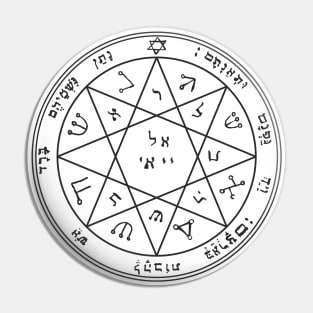 Key of Solomon Pentacle of Mars | Occult symbol Pin