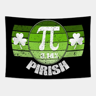 Retro St Patricks Pi Irish Day 3.14 Irish Math Geek Teacher Tapestry