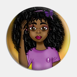 melanin poppin digital art cute anime style drawing Pin