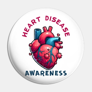 Heart Disease Awareness Pin