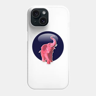 Hot pink baby elephant Phone Case