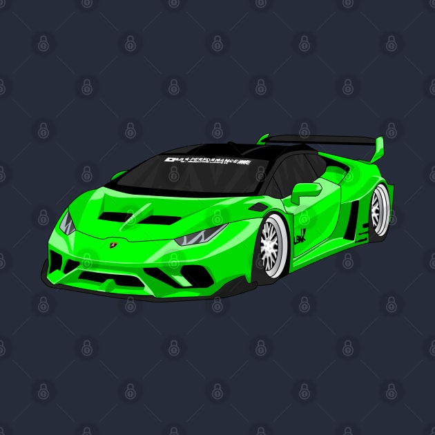 lamborghini huracan LIME by VENZ0LIC