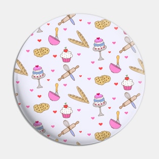 Cute Bakery Pattern Pin