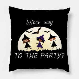 Witch Way to the Party? Pillow