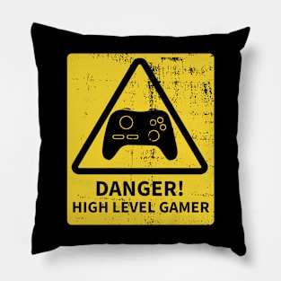 Danger! High Level Gamer Pillow