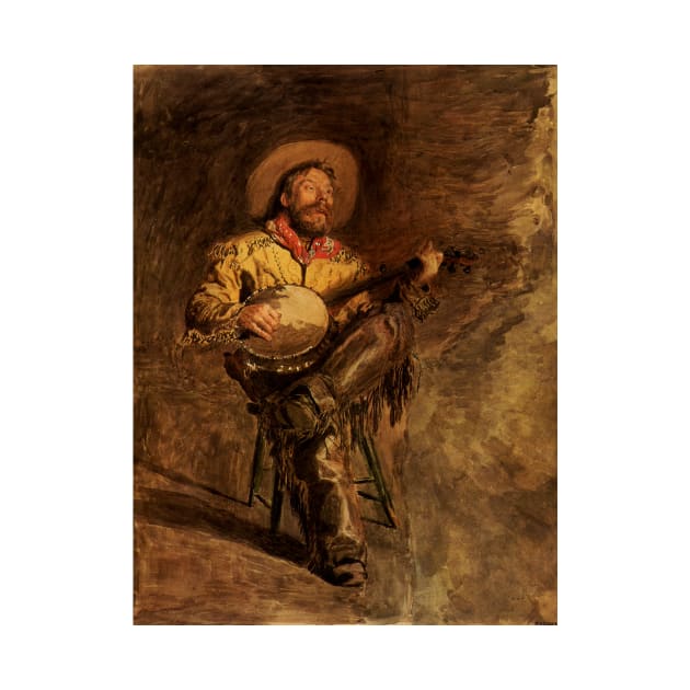 Cowboy Singing by Thomas Eakins by MasterpieceCafe