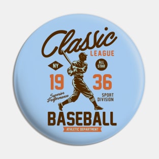 vintage baseball Pin