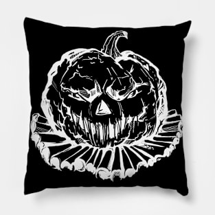 Zombie pumpkin Pillow