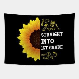 Straight into First grade Back To School Sunflower Tapestry