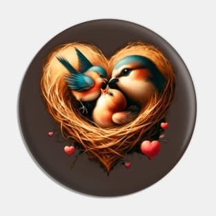 Nest Birds Happy Mother's Day 18 Pin