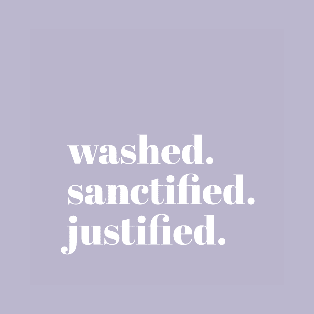 Washed Sanctified Justified: Purple by sincerely-kat