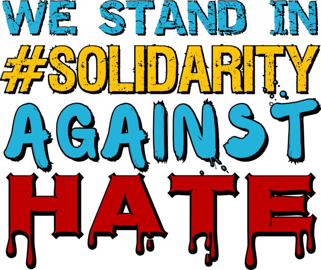We stand in #solidarity against hate and racism Kids T-Shirt by Try It