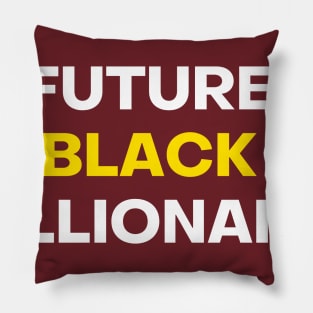 Future Black Billionaire Pillow