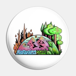 Save the Earth Pin