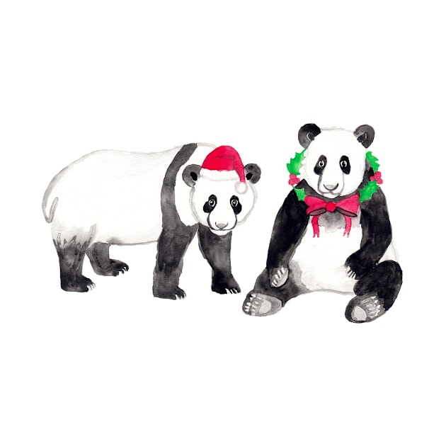 Deck The Halls With Pandas by tangerinetane