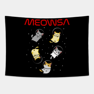 Funny Space Astronaut Cat Gifts Men Women Kids Cats Space Tapestry