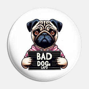 LAPD Bad Dog Jail Mugshot Pin