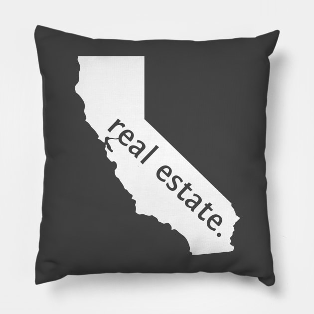 California State Real Estate T-Shirt Pillow by Proven By Ruben