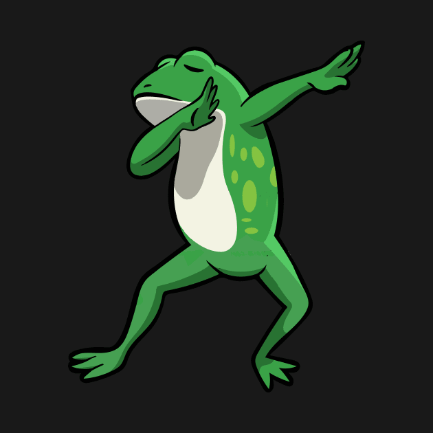 Funny kids design frog dabbing by FancyVancy