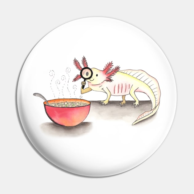 X is for Axolotl (kind of) Pin by thewatercolorwood
