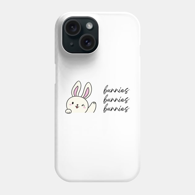 Bunnies Bunnies Bunnies Phone Case by simpledesigns