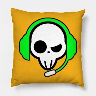 Gamer Skull Pillow