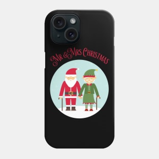 Mr and Mrs Christmas, Grandfather Christmas, Grandma Christmas, Santa and Elves, Parents Gift, Parent Gifts Phone Case