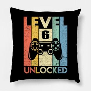 Kids Level 6 Video  6th Birthday Pillow