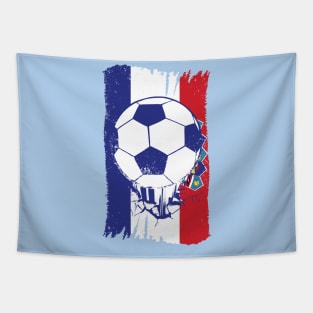 Vintage Croatian Flag with Football // Retro Croatia Soccer Tapestry