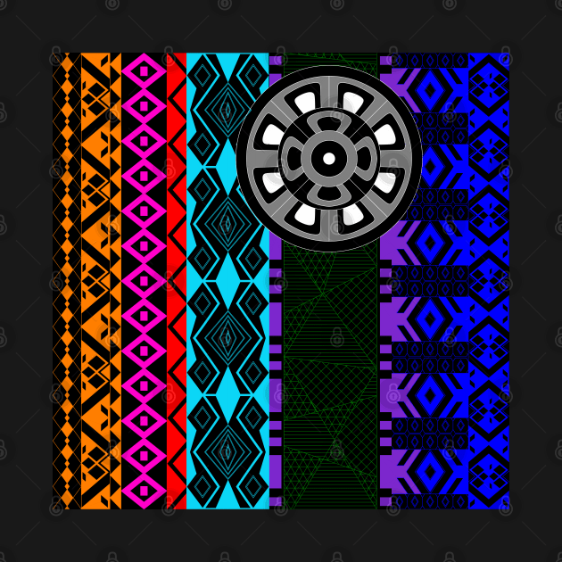 boho style pattern from mayan space ecopop by jorge_lebeau