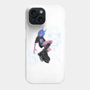 Goth demon (transparent) Phone Case