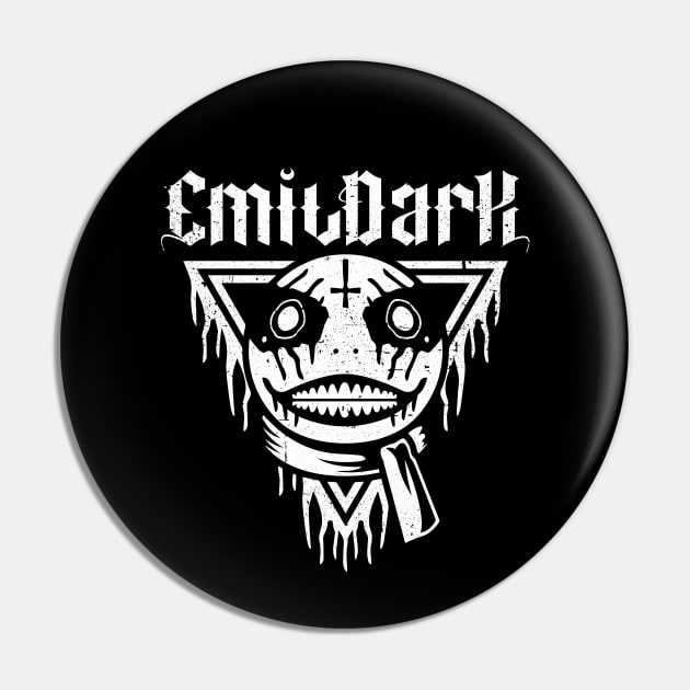 Emil Black Metal Pin by logozaste