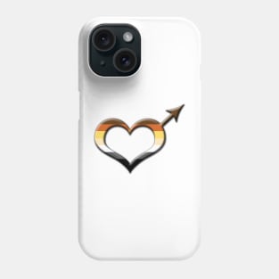 Heart-Shaped Gay Bear Pride Male Gender Symbol Phone Case