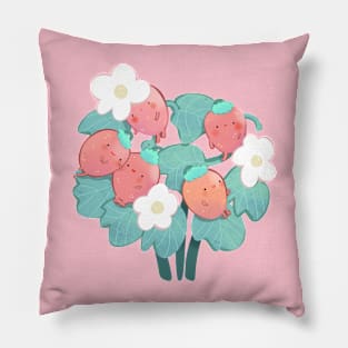 Strawberry Babies Bush Pillow