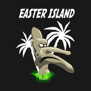 Rapa Nui Moai Easter Island Design T-Shirt