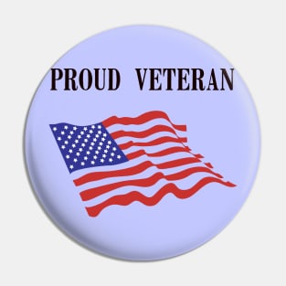 Proud Veteran US Army Pin