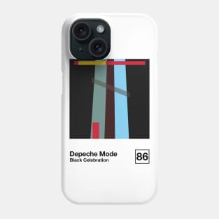 Black Celebration / Minimal Style Graphic Artwork Design Phone Case