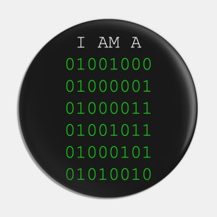 Programmer and hacker geek Pin