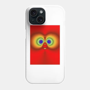 Cute fractal face seven Phone Case