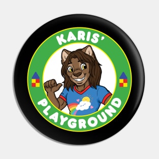 Karis Playground Round Logo Pin